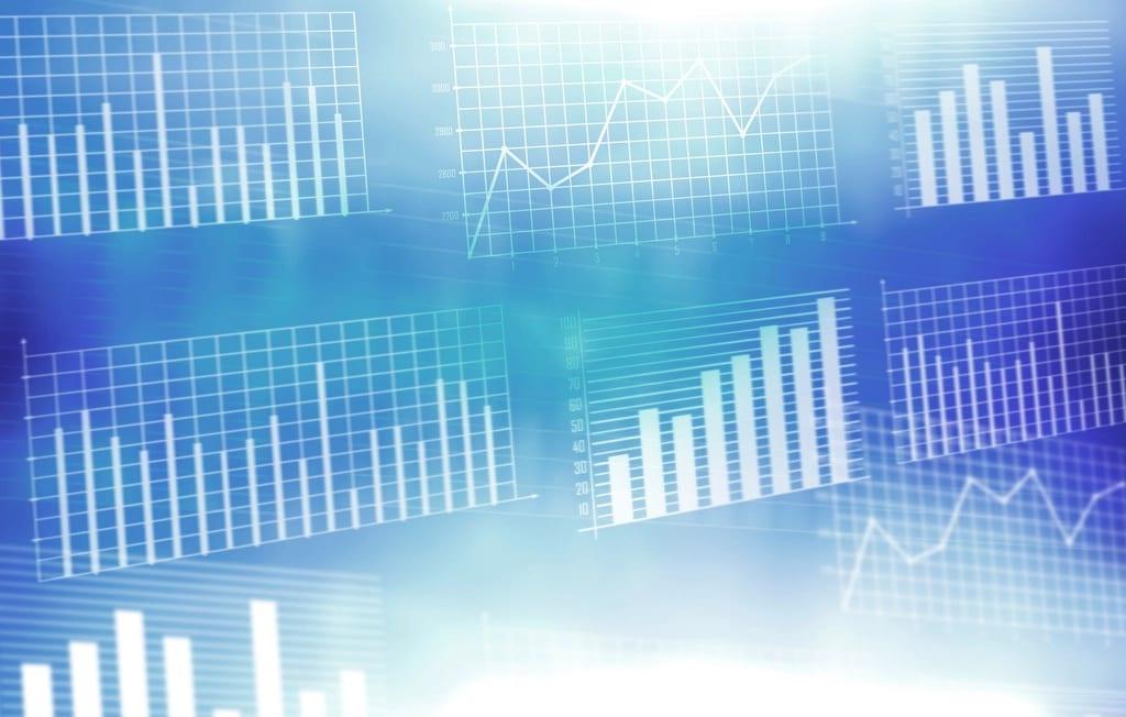 Analysedashboard op een scherm